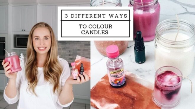 Enhancing Candle Decor with Natural Dyes