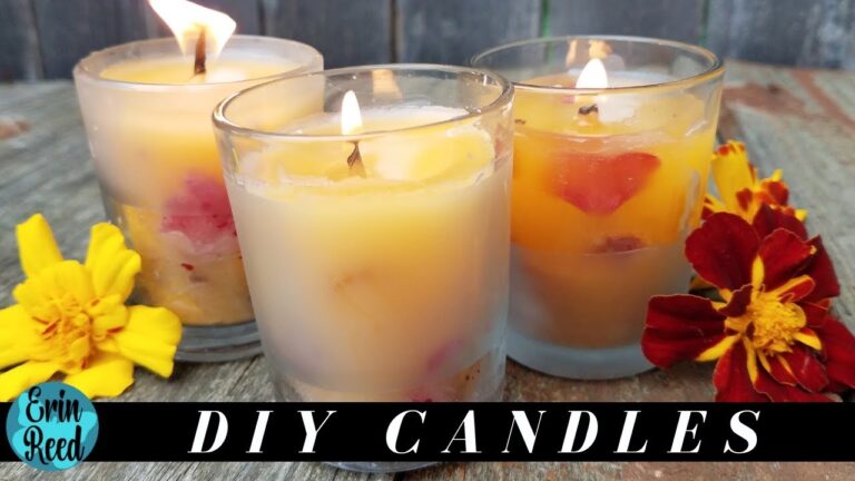 Floral DIY Candle Creations: Adding a Touch of Nature to Your Home