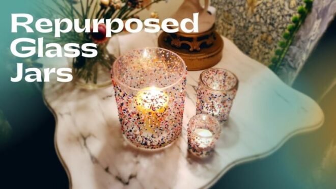 Upcycled Glass Jar Candle Holders: Eco-Friendly Decor Ideas