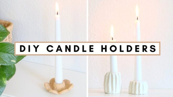 Chic Handcrafted Minimalist Taper Candles