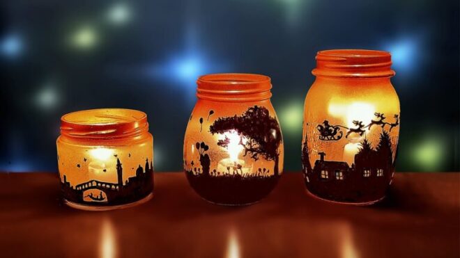 Recycled Glass Candle Container Ideas